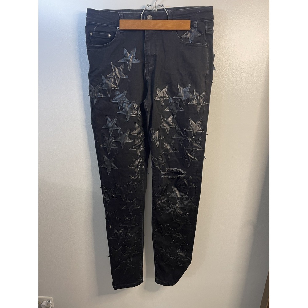 Amiri Mens Jeans w/Leather Stars Size‎ 32